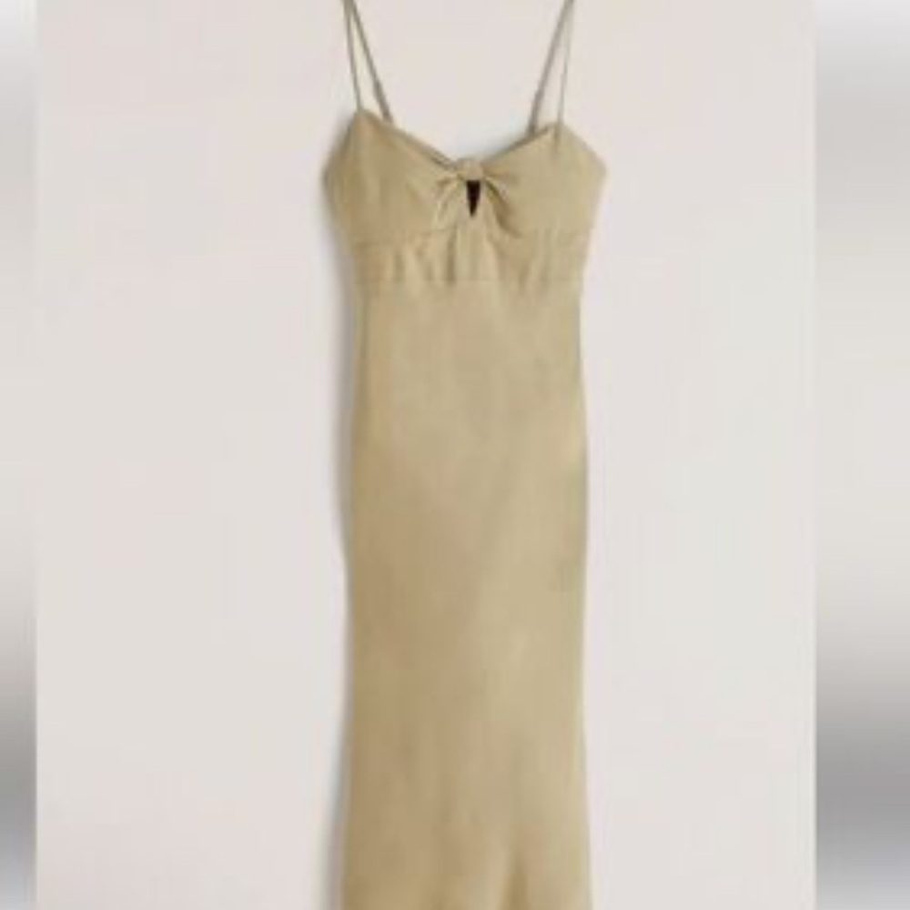 Abercrombie & Fitch Olive Mid Dress